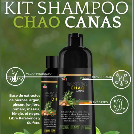 Shampoo Chao Canas +Tratmiento Gratis 2X1
