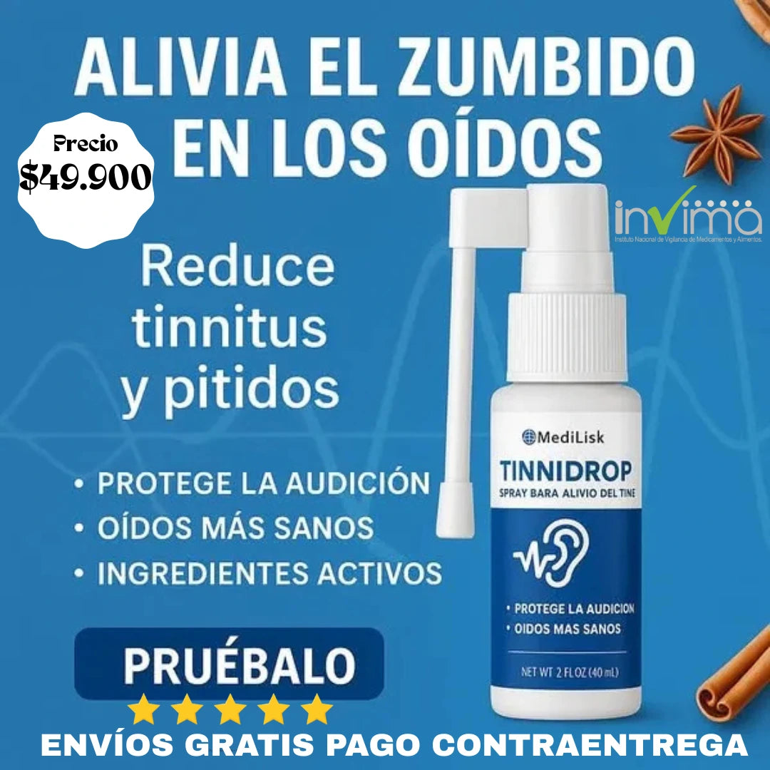 Tinnidrop Spray Limpiador De Oido
