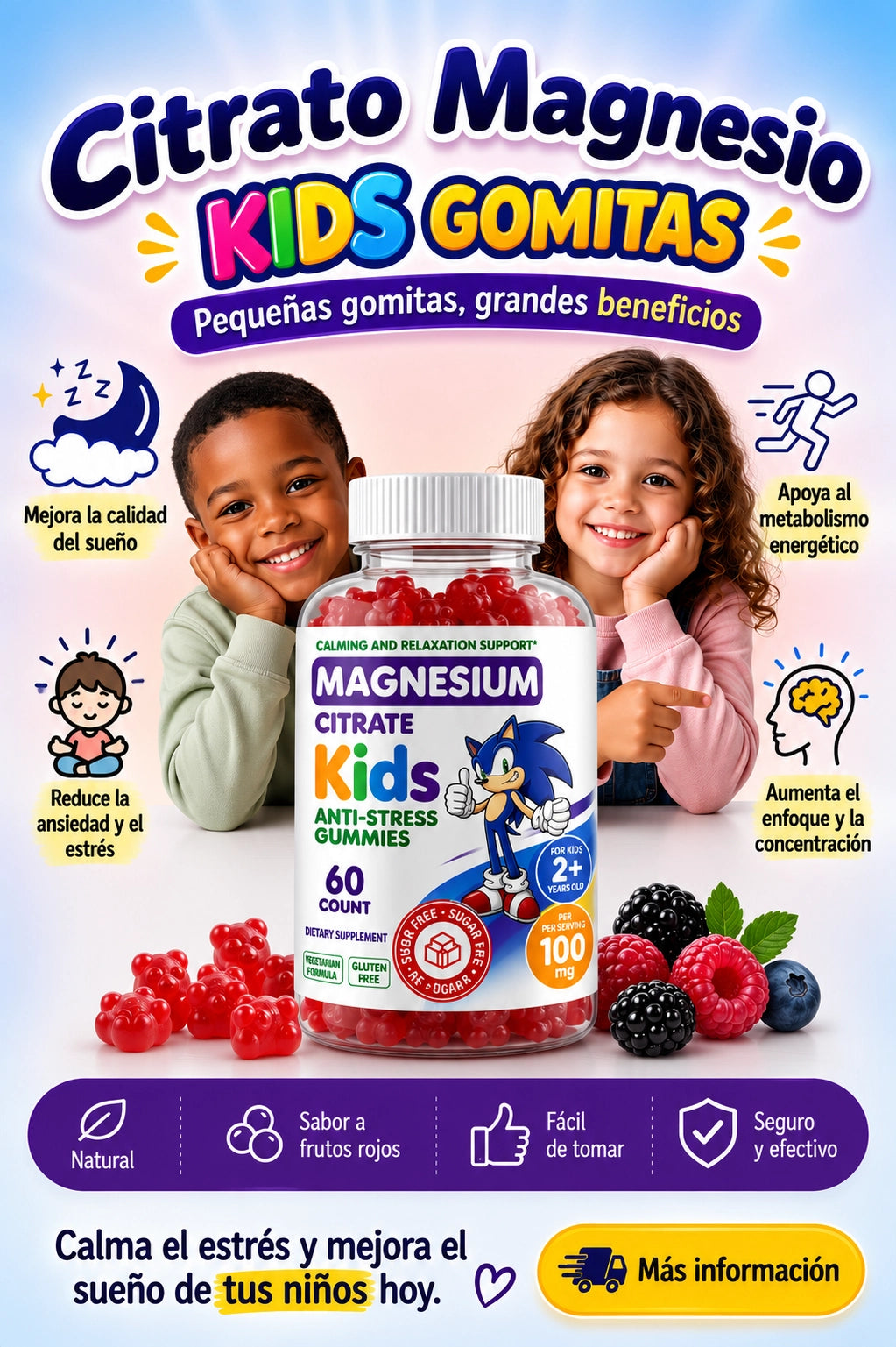 Magnesium Citrate Kids - Gummies IMPORTADO US