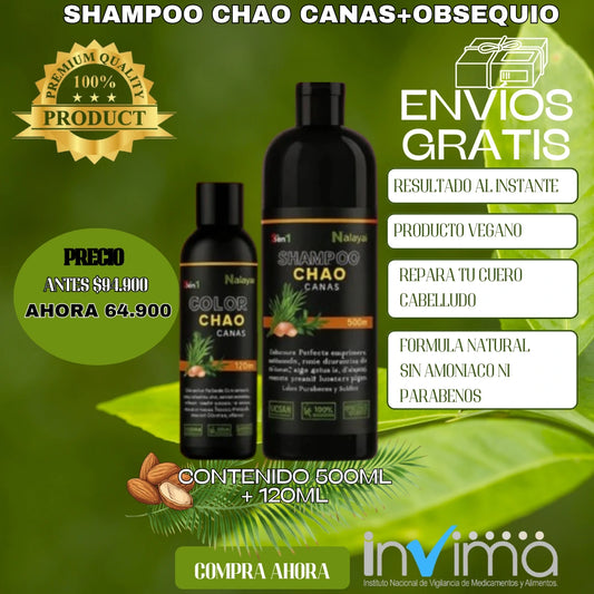 Shampoo Chao Canas +Tratmiento Gratis